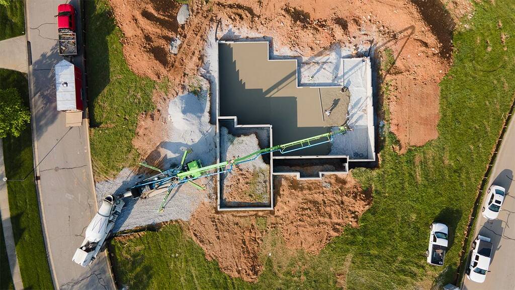 Concrete Construction for House
